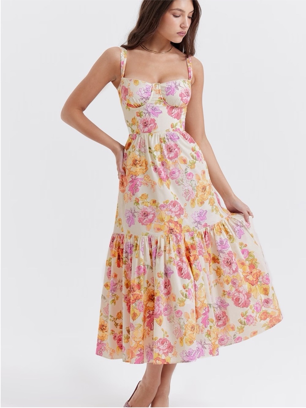 House of CB - Elia Floral Midi Dress